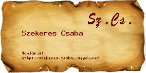 Szekeres Csaba névjegykártya